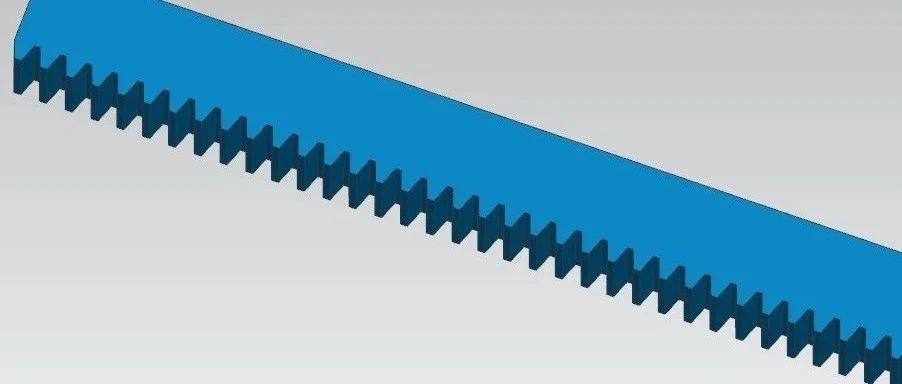 分享直齿条的3D建模方法