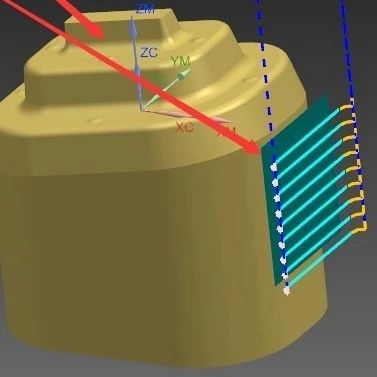 NX1847编程新功能：指定切削区域可以选取非部件几何体