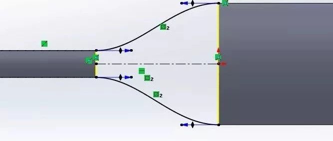 Solidworks圆管端部压扁部分的建模方法