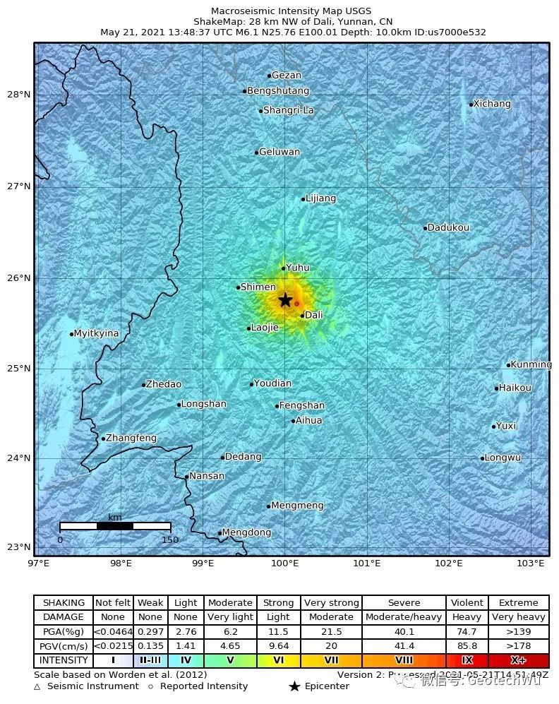  earthquake in dali 