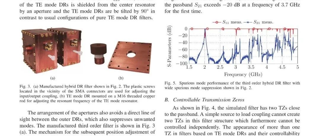 【新技术】低损耗TE/TM模混合介质带通滤波器