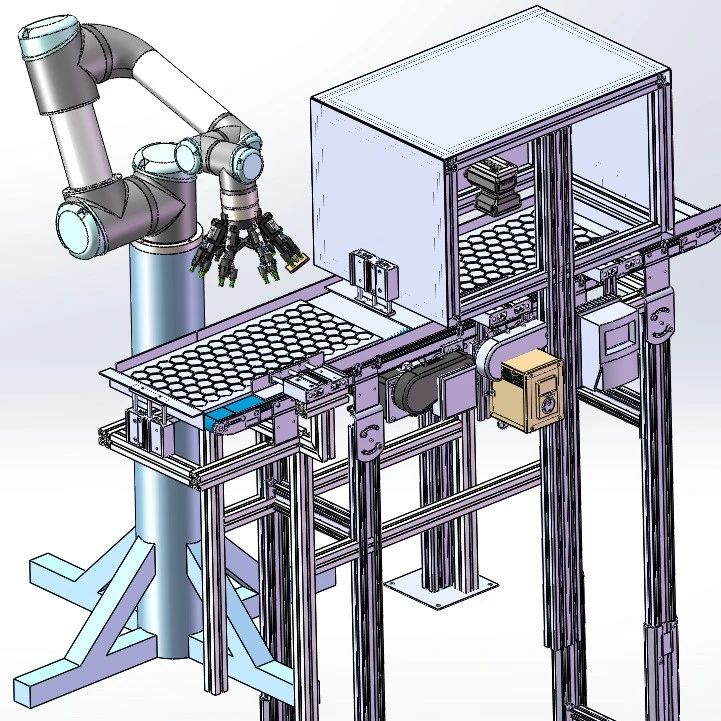 【非标数模】缺陷零件检查机器3D图纸 IGS格式