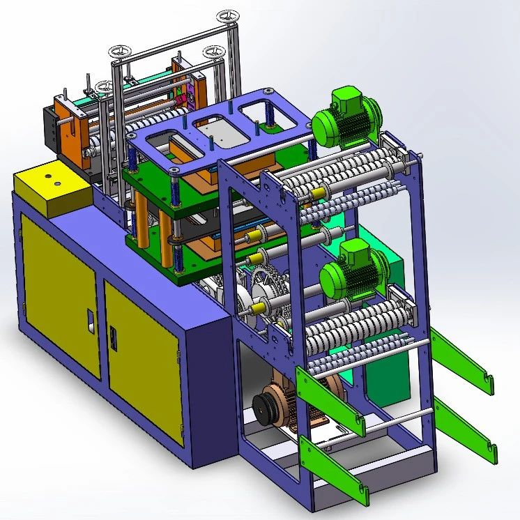 【非标数模】手套机3D数模图纸 Solidworks设计 附x_t step