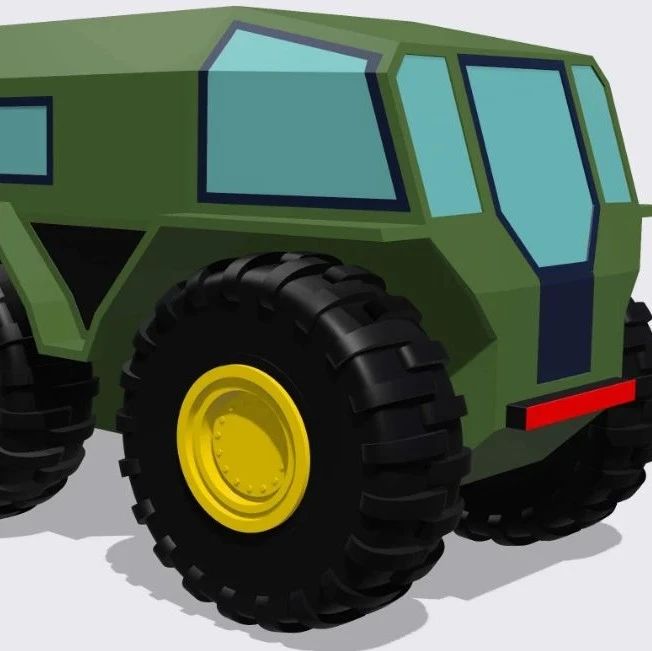 【其他车型】717 Aptilla Offroad Vehicle越野车简易模型3D图纸