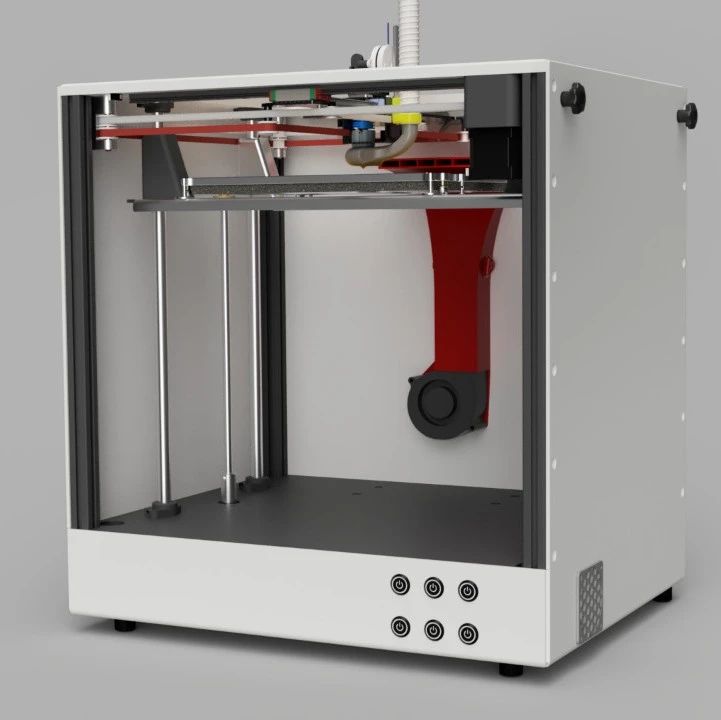 【工程机械】Artsy - Core-XY 3D打印机结构3D图纸 STEP格式