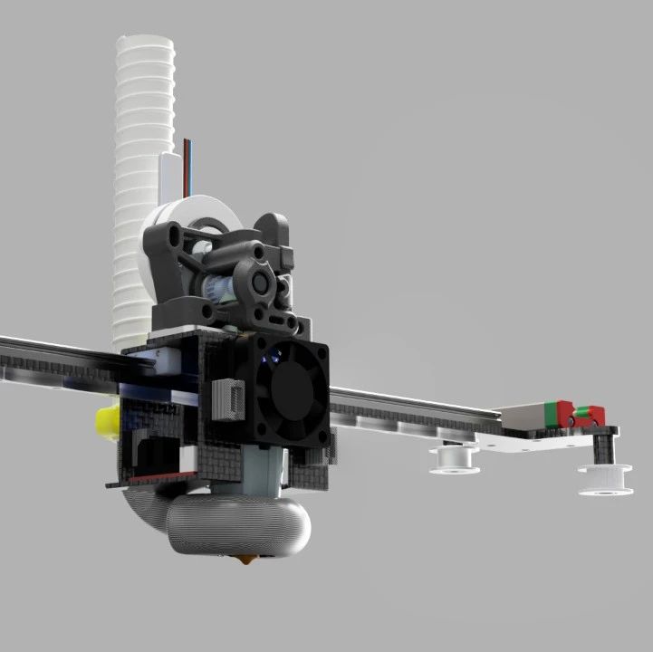 【工程机械】3D打印机核心XY机构3D数模图纸 STEP格式