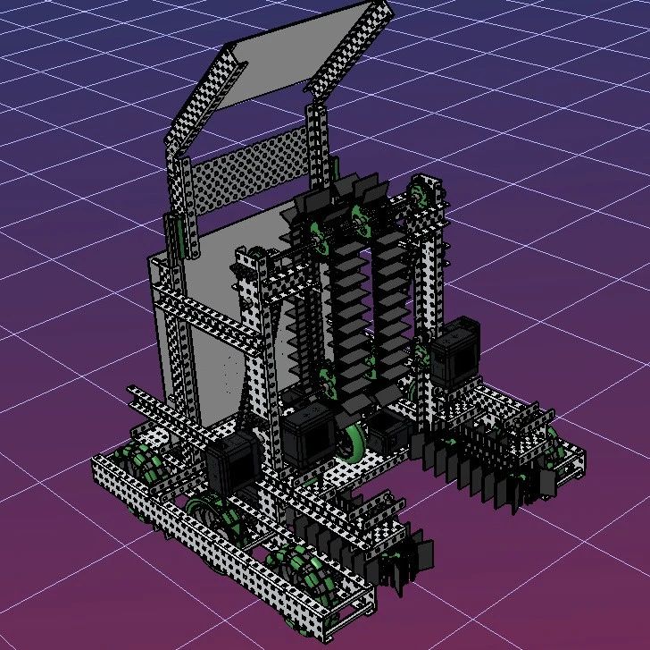 【机器人】2020-2021 VEX Change Up比赛机器人车3D图纸 STEP格式