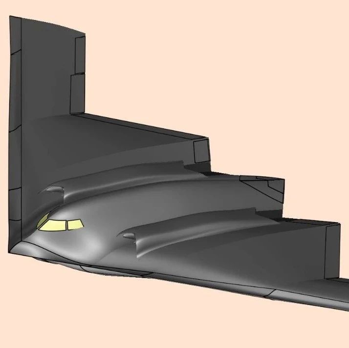 【飞行模型】B-2 bomber B-2轰炸机飞机造型3D图纸 RHINO设计