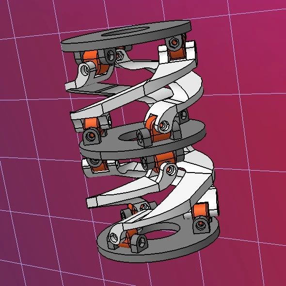 【工程机械】四元数关节结构3D图纸 STEP格式