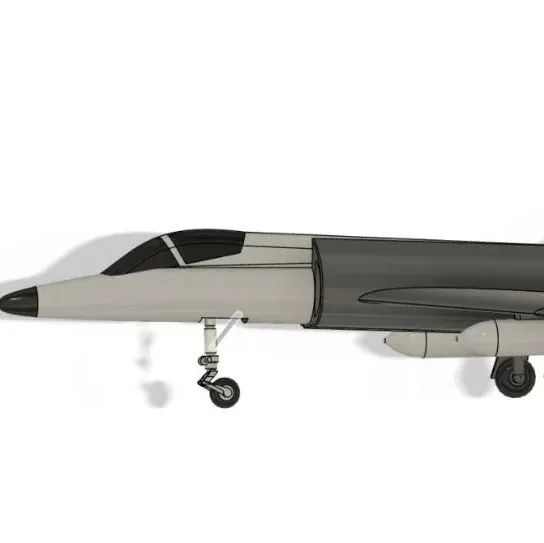 【飞行模型】Dassault-Breguet舰载攻击战斗机简易模型3D图纸 STEP格式