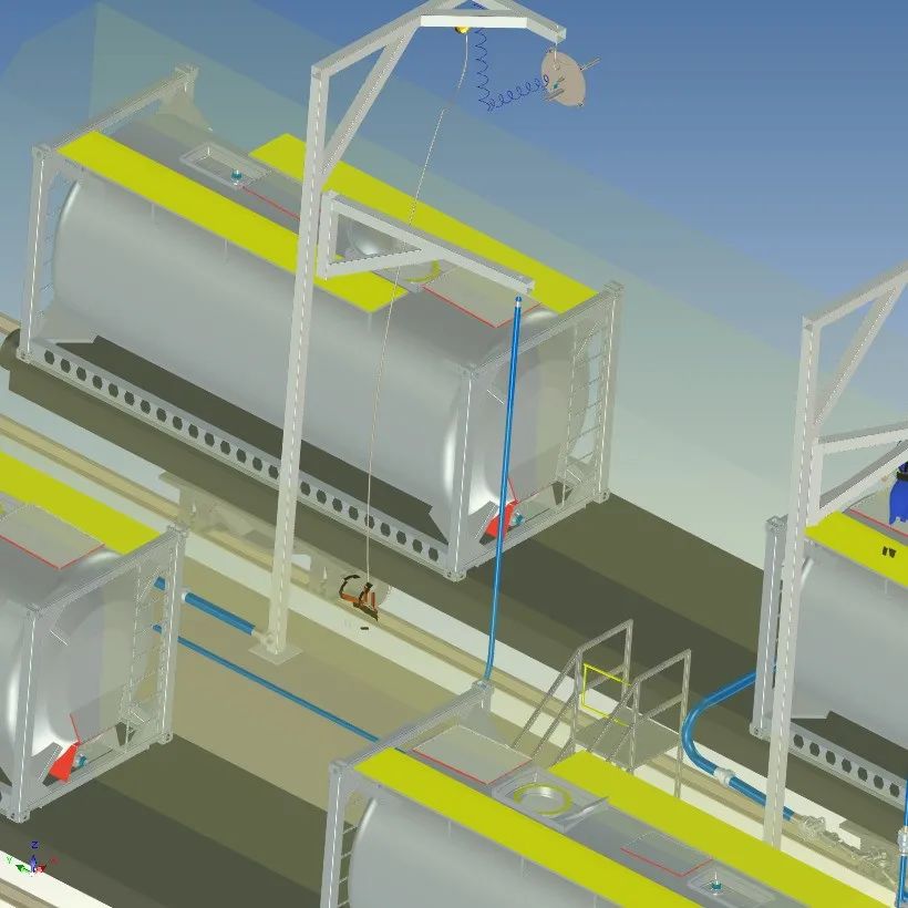 【工程机械】甲醇储罐装载结构3D图纸 STP格式