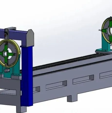 【工程机械】机床数控激光切管机3D图纸 STEP格式