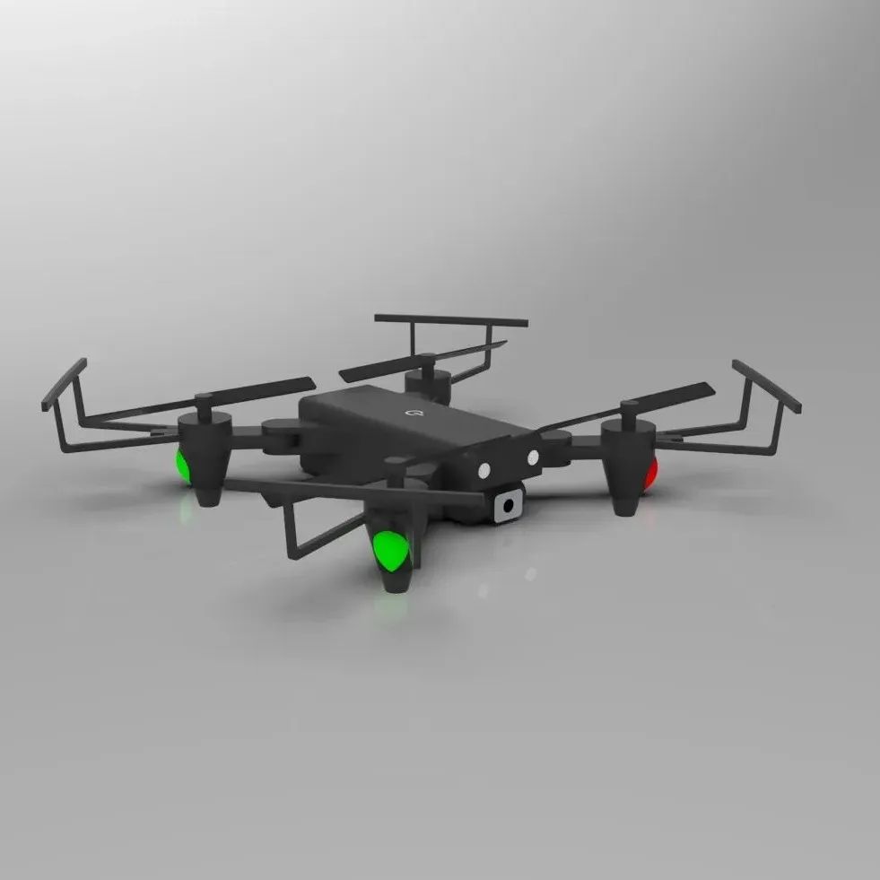 【飞行模型】drone-110简易四轴无人机3D图纸 Solidworks设计 附STEP