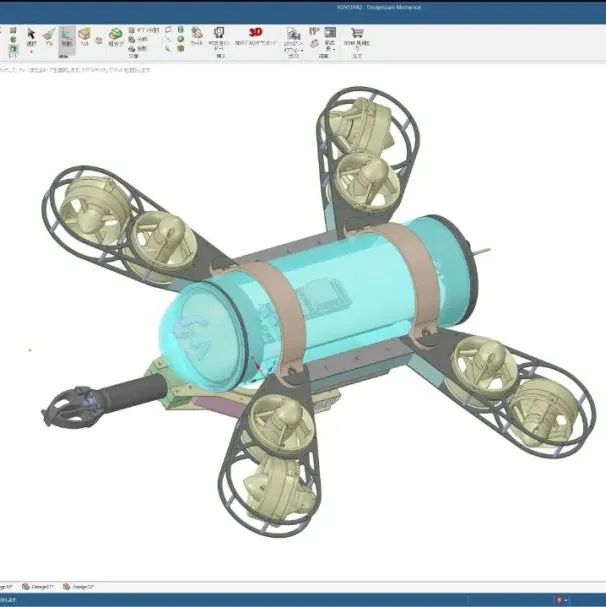 【机器人】ROV STAR水下机器人3D数模图纸 STP格式