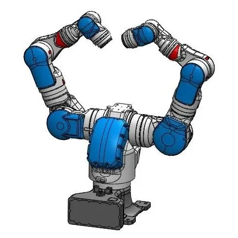 【机器人】Dual Arm Robots双臂机器人3D数模图纸 Solidworks设计 附STP
