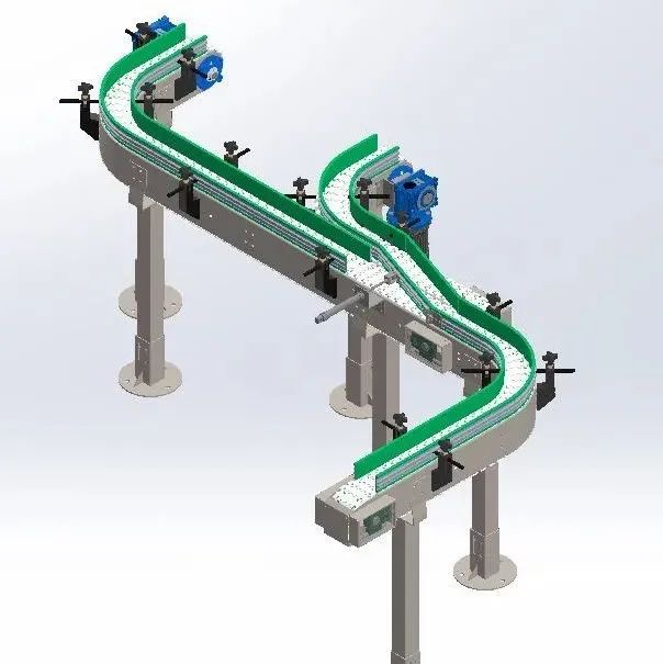 【工程机械】Conveyor-408 S型输送机3D数模图纸 STEP格式