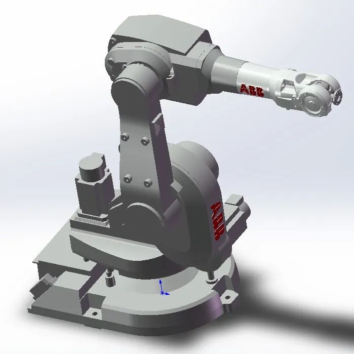 【机器人】ABB IRB 1600工业机器人外形3D图纸 x_t格式