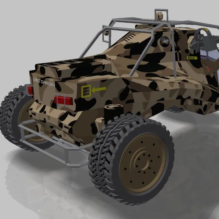 【其他车型】USC BUGGY钢管机车3D数模图纸 STP格式
