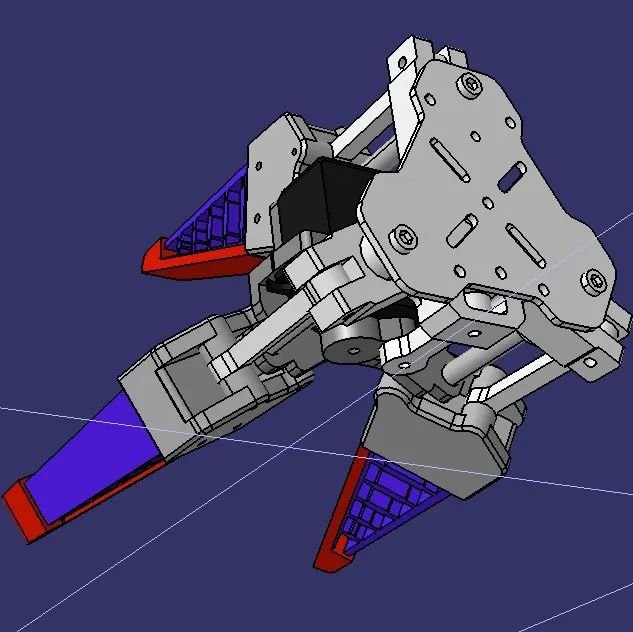 【机器人】机器人手臂的伺服柔性夹持器3D数模图纸 STEP格式
