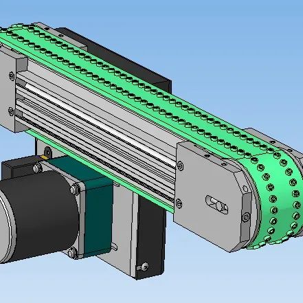 【工程机械】50x400mm带穿孔带输送机3D数模图纸 STP格式