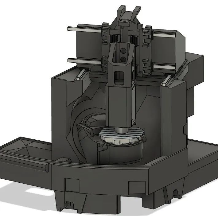【工程机械】DMG MORI DMU40 eVo 5轴铣削加工中心简易3D数模图纸 STEP格式