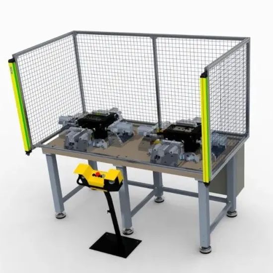 【工程机械】复合铜换热器组装机3D数模图纸 STP格式