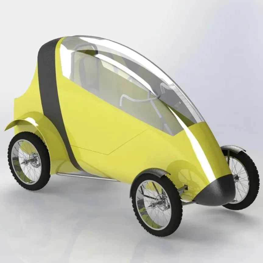 【其他车型】Little devil轻型城市四轮车3D图纸 STEP格式