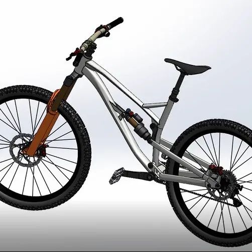 【其他车型】NukeProof Mega 2019山地自行车3D数模图纸 STEP格式
