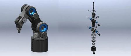 【机器人】5 Axis Robot 5轴机器人3D数模图纸 Solidworks设计
