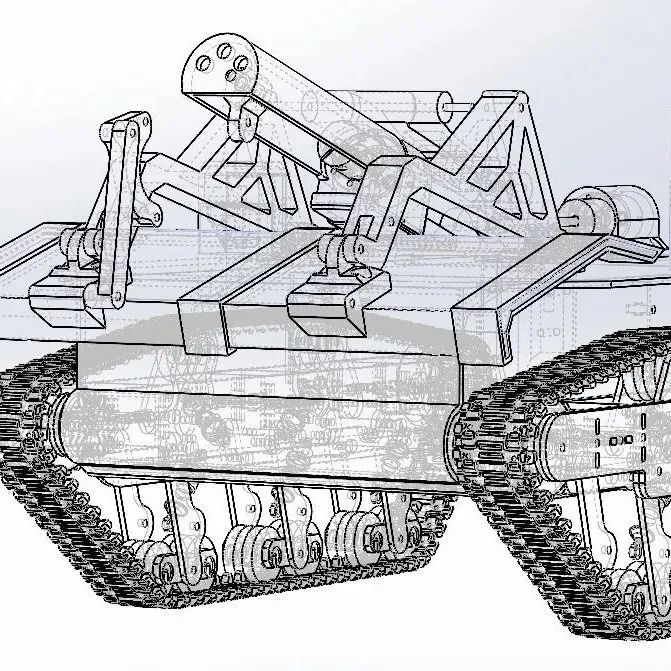 【武器模型】Track - Ural履带坦克玩具模型3D图纸 STEP格式