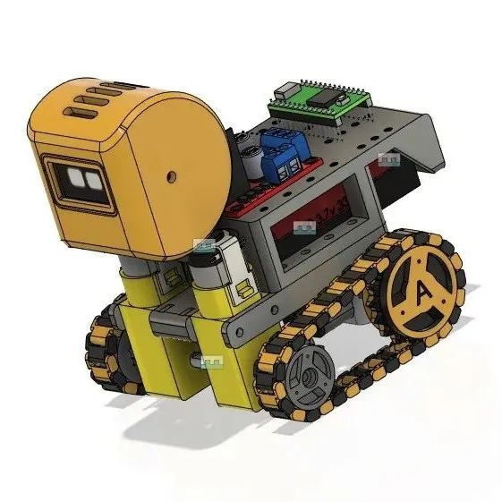 【机器人】Robot oruga履带式机器人3D数模图纸 STEP格式