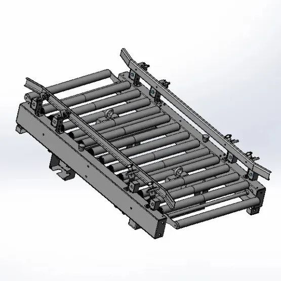 【工程机械】ss roller conveyor辊道输送机3D数模图纸 STEP格式