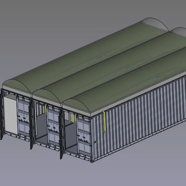 【工程机械】集装箱储罐鱼场3D数模图纸 FCStd STEP格式
