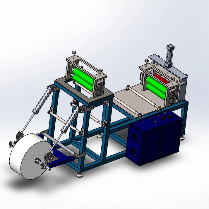 【非标数模】roll cutting machine滚切机3D数模图纸 Solidworks设计
