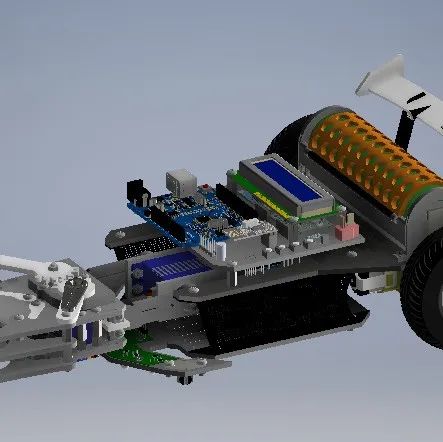 【工程机械】Line Follower With Transporter跟随小车3D图纸 
