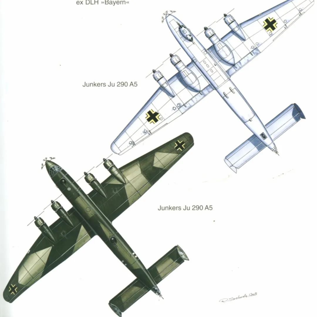 【飞行模型】Junkers Ju 290侦察机简易模型3D图纸 STEP STL格式