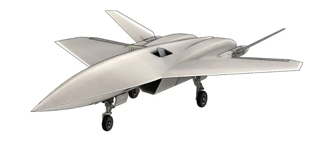 【飞行模型】DRONE-II超音速无人机简易模型3D图纸 Solidworks设计 附x_t