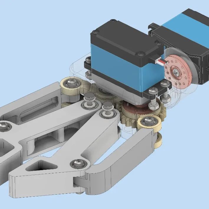 【工程机械】Articulated gripper铰接夹持器3D数模图纸 STP IGS格式