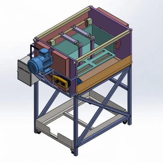 【工程机械】battery damper蓄电池减震器3D数模图纸 x_t格式