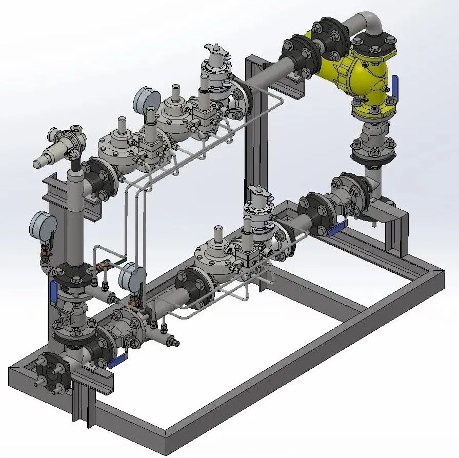 【工程机械】Hydraulic station液压站研究模型3D图纸 x_t格式