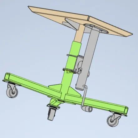 【工程机械】Table ajustable可调工作台3D数模图纸 STP格式