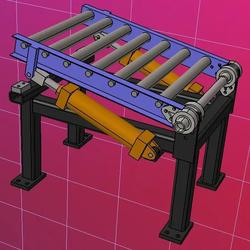 【工程机械】Conveyor Mechanism输送机构3D数模图纸 STEP格式