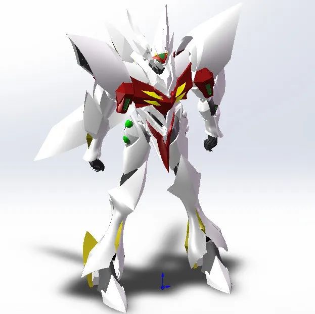 【机器人】teknoman动漫机器人造型3D图纸 x_t格式