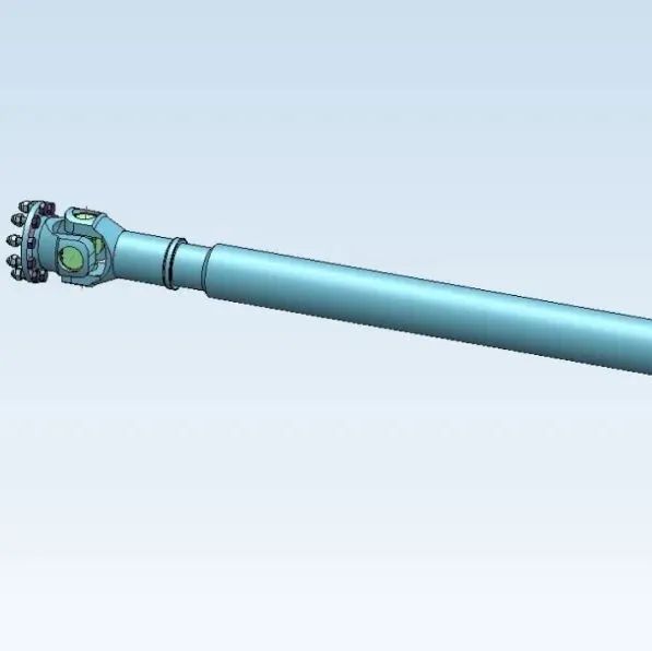 【工程机械】Big cardan shaft万向轴3D数模图纸 STP格式