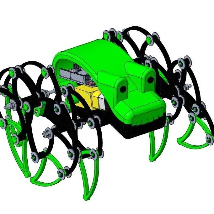 【机器人】strandbiest电控“风力仿生兽”玩具爬行机器人3D图纸 STP格式
