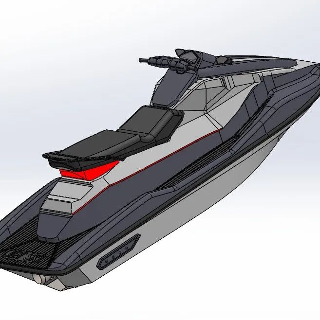 【海洋船舶】Jet Ski摩托艇3D数模图纸 Solidworks设计 附STEP