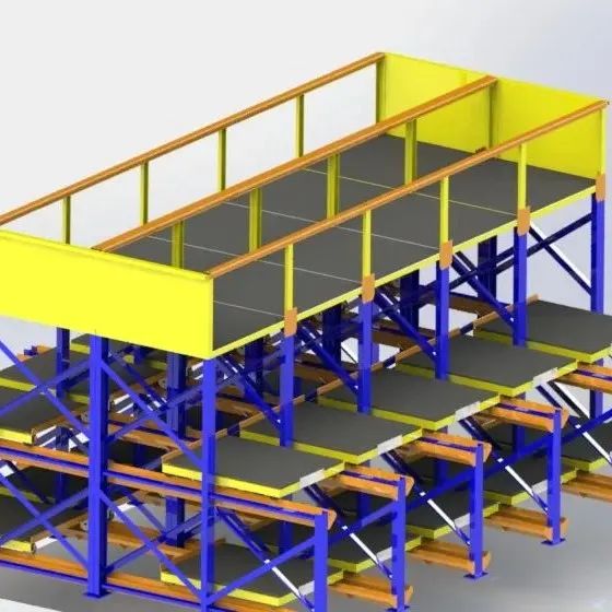 【工程机械】RACK FOR MOLDS模具架货架3D数模图纸 STEP格式