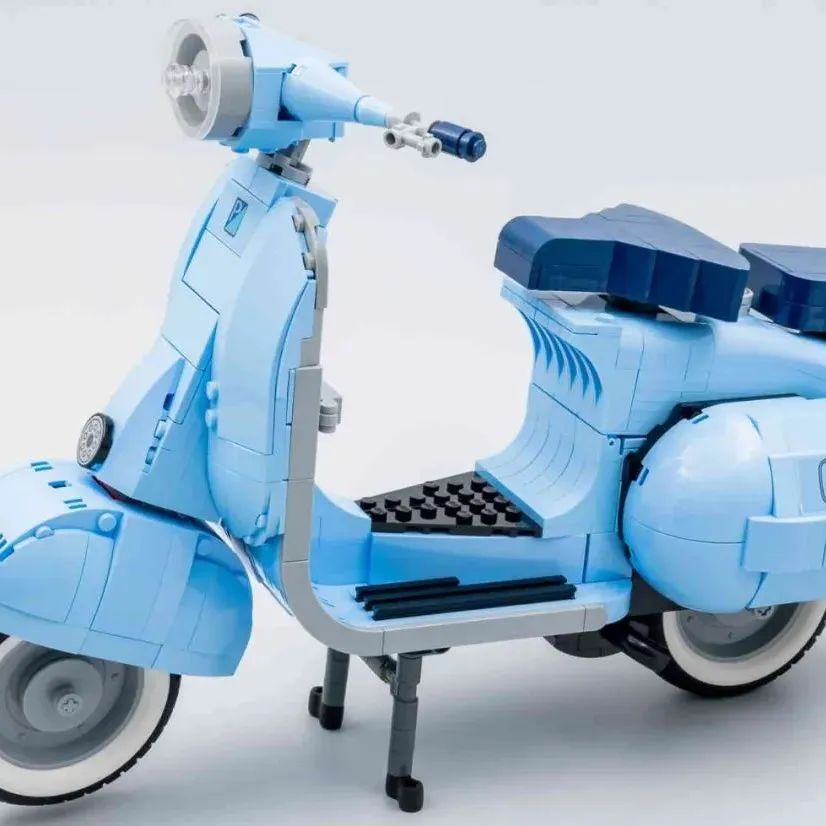【其他车型】lego vespa 10268踏板摩托车拼装模型3D图纸 STP格式