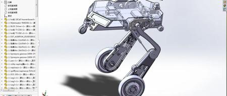 【机器人】melody轮式双足平衡机器人3D数模图纸 IGS STEP格式