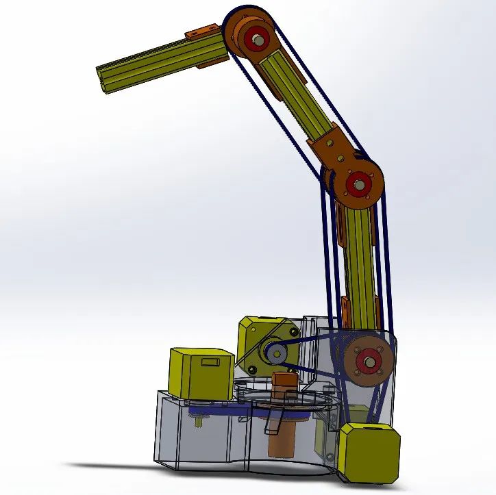 【机器人】robot-arm-208多轴机械臂3D数模图纸 Solidworks设计